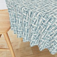 roughly woven textured wallpaper - light blue gray - medium scale