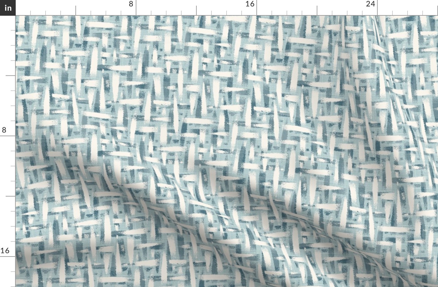 roughly woven textured wallpaper - light blue gray - medium scale