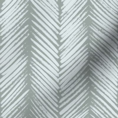 Textured chevron lines - simple minimalist - sage green - large