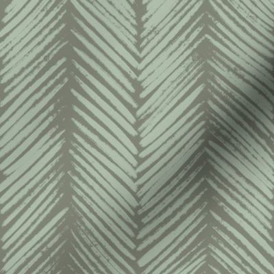 Textured chevron lines - simple minimalist - green - large