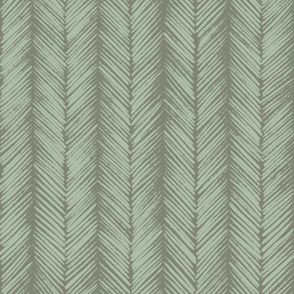 Textured chevron lines - simple minimalist - green - large