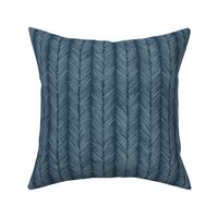 Textured chevron lines - simple minimalist - navy blue - medium