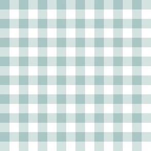 Gingham seafoam half inch vichy checks, cottage core, traditional, country, plaid