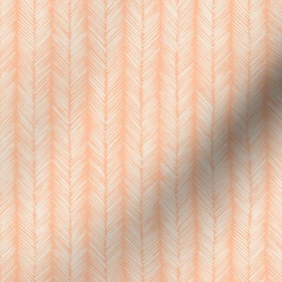 Textured chevron lines - simple minimalist - Pantone color of the year 2024 peach fuzz - small