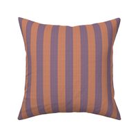 1 inch Stripes, Faux Woven Neutrals, Classic Cafe Curtain Style, Orange and Purple