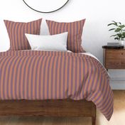 1 inch Stripes, Faux Woven Neutrals, Classic Cafe Curtain Style, Orange and Purple