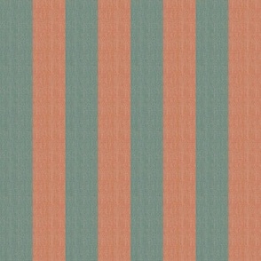 1 inch Stripes, Faux Woven Neutrals, Classic Cafe Curtain Style, Orange and Green