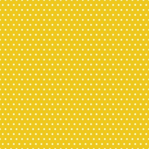 Summer Fruit Lemon Yellow Polka Dots 6 inch