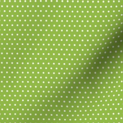 Summer Fruit Lime Green Polka Dots 3 inch