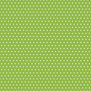 Summer Fruit Lime Green Polka Dots 6 inch