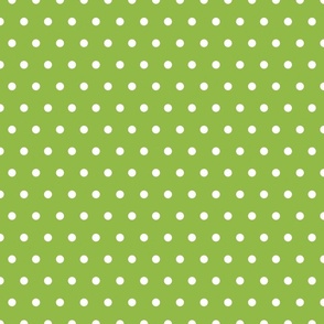 Summer Fruit Lime Green Polka Dots 12 inch
