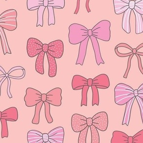 Girly Bows pink 