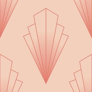 Peach Fuzz Art Deco Diamond | Large