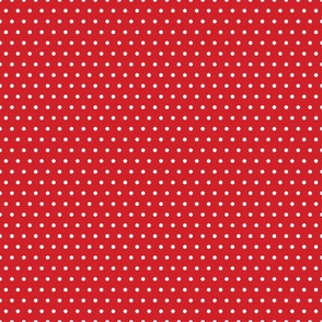 Summer Fruit Strawberry Red Polka Dots 6 inch