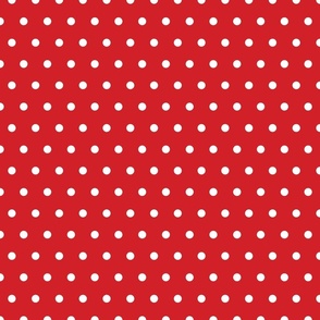 Summer Fruit Strawberry Red Polka Dots 12 inch