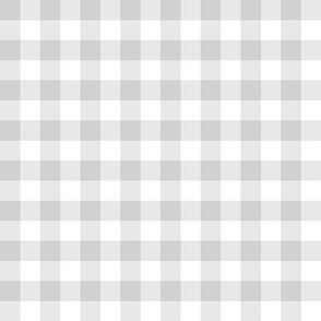 Gingham dove gray half inch vichy checks, plaid, light gray, traditional, cottage core, country, white