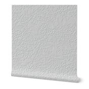 Floral Faux Plaster Texture Pattern // Cool White