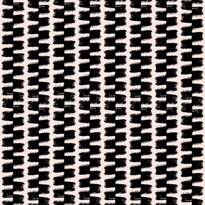 Textured Black Zigzag Stripe
