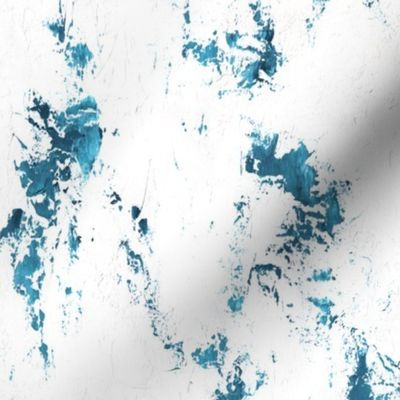 abstract textured blue paint splatter