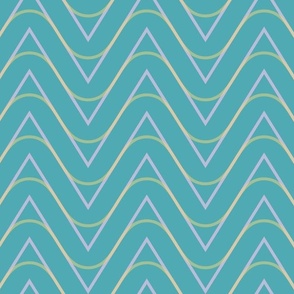 Continental Modernism - Waves and Chevron Motif
