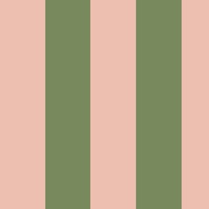 Bold Stripe - Pink and Green