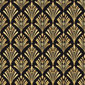  Art Deco Glamour in Gold and Black