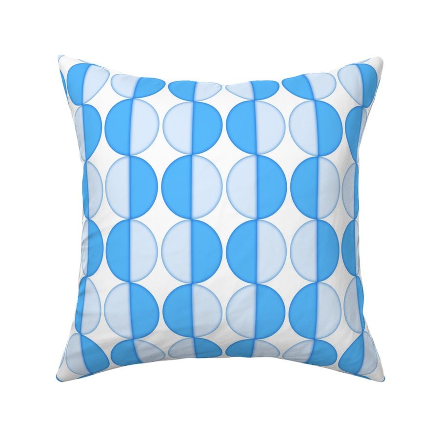 Two Tone Circles Gradient Geometric Blues