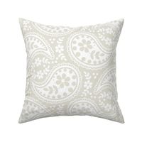 Paisley Weathered White and White