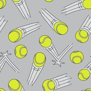 tennis ball bounce - grey - LAD24