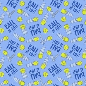 (small scale) Ball is life - tennis ball bounce - blue/blue - LAD24