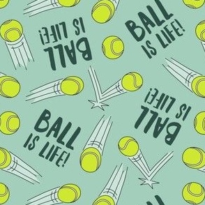 Ball is life - tennis ball bounce - light green - LAD24