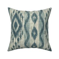 Southwestern Ikat - 24" jumbo - smoky blue 