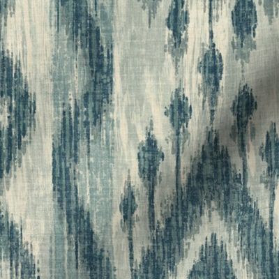 Southwestern Ikat - 24" jumbo - smoky blue 