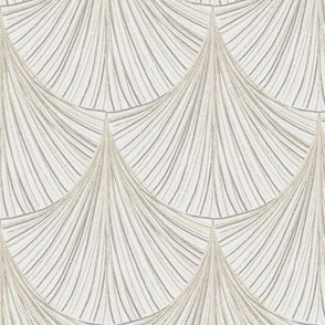 Textured scallops in tones of beige