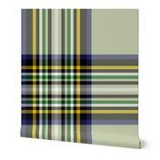 Stewart Tartan in Soft Sage Green, Large