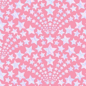 star party blast pink and opalescent - large scale