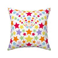 star party blast white and multicolored stars - large scale