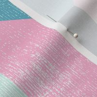 cheater quilt party with texture bright pink and blue funfetti large scale