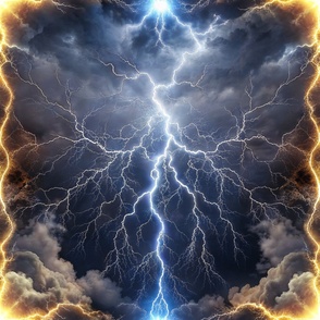 Epic Thunderstorm - Lightning Photorealistic Cloudy Sky