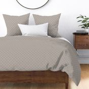 Simone: Lt. Warm Gray Tiled Floral, Small Scale Neutral Diagonal Botanical