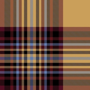 Tartan Stewart in Mustard Ochre, Large