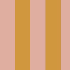 Bold Stripe - Gold and Pink