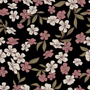 Vervain Floral Black