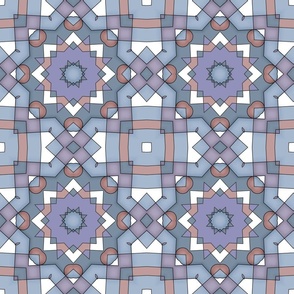 beautiful modern brown gray geometric ornament