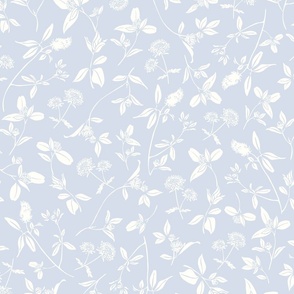 (M) Wild Clover Flowers - Upward Blue