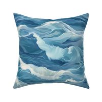 Jumbo Oceanic Rhapsody Fabric Print