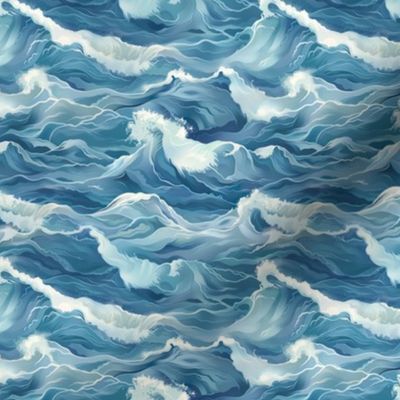 Tiny Oceanic Rhapsody Fabric Print