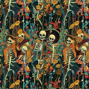 Sunflower Dance of the Skeleton Bones