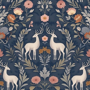 Deer Park Blue Floral