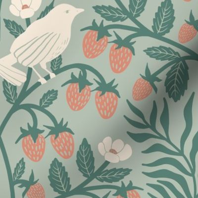 Sweet Summer Treats - Strawberries & Songbirds